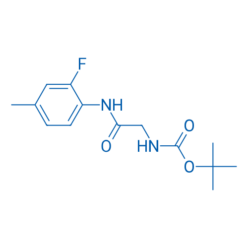 tert-Butyl N-{[(2-fluoro-4-methylphenyl)carbamoyl]methyl}carbamate 1g