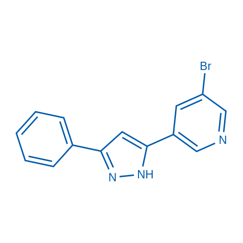 3-Bromo-5-(3-phenyl-1H-pyrazol-5-yl)pyridine 1g