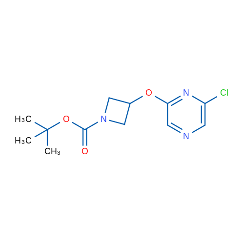 tert-Butyl 3-(6-chloropyrazin-2-yloxy)azetidine-1-carboxylate 250mg