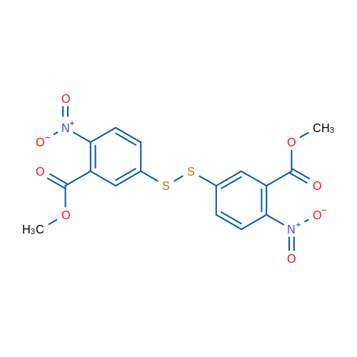 Methyl 5-{[3-(methoxycarbonyl)-4-nitrophenyl]disulfanyl}-2-nitrobenzoate 1g