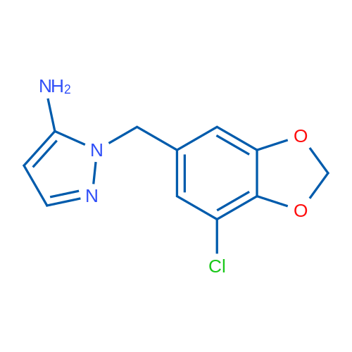 1-[(7-Chloro-2H-1,3-benzodioxol-5-yl)methyl]-1H-pyrazol-5-amine 1g