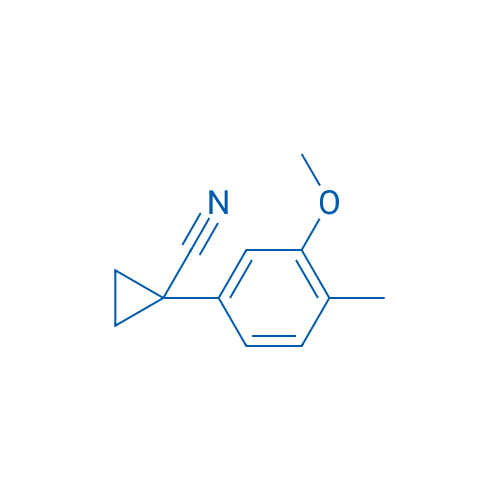 1-(3-Methoxy-4-methylphenyl)cyclopropane-1-carbonitrile 250mg