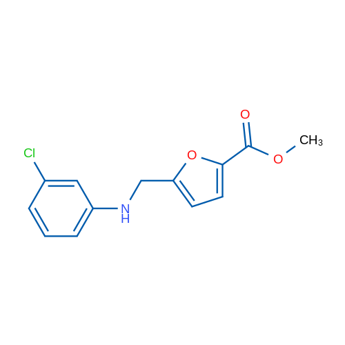 Methyl 5-(((3-chlorophenyl)amino)methyl)furan-2-carboxylate 1g
