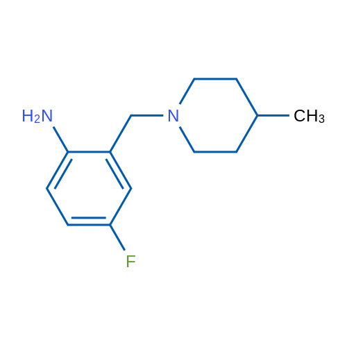 4-Fluoro-2-((4-methylpiperidin-1-yl)methyl)aniline 5g