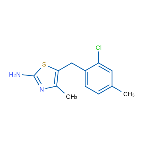 5-(2-Chloro-4-methylbenzyl)-4-methylthiazol-2-amine 1g