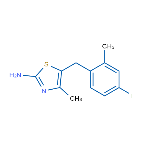 5-(4-Fluoro-2-methylbenzyl)-4-methylthiazol-2-amine 1g