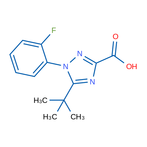 5-tert-Butyl-1-(2-fluorophenyl)-1h-1,2,4-triazole-3-carboxylic acid 1g