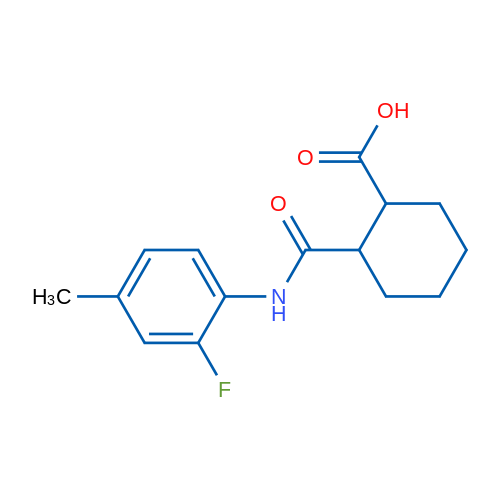 2-((2-Fluoro-4-methylphenyl)carbamoyl)cyclohexanecarboxylic acid 1g