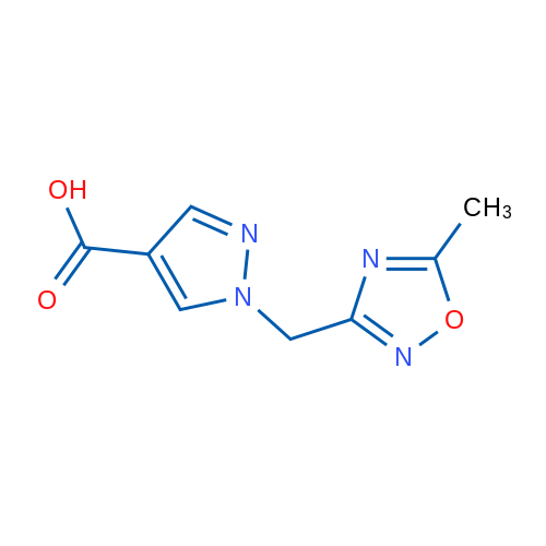 1-[(5-Methyl-1,2,4-oxadiazol-3-yl)methyl]-1H-pyrazole-4-carboxylic acid 1g