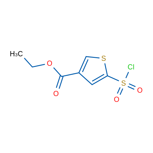 Ethyl 5-(chlorosulfonyl)thiophene-3-carboxylate 5g