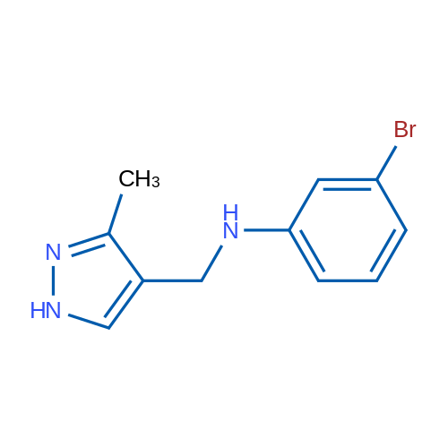 3-Bromo-N-[(3-methyl-1H-pyrazol-4-yl)methyl]aniline 1g