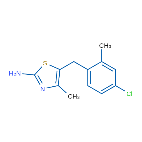 5-(4-Chloro-2-methylbenzyl)-4-methylthiazol-2-amine 1g