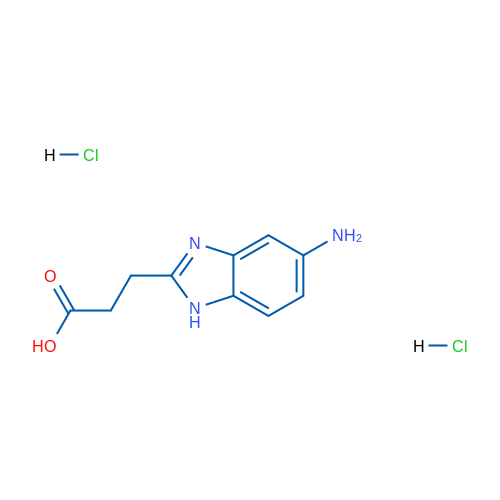 3-(5-Amino-1H-benzo[d]imidazol-2-yl)propanoic acid dihydrochloride 1g