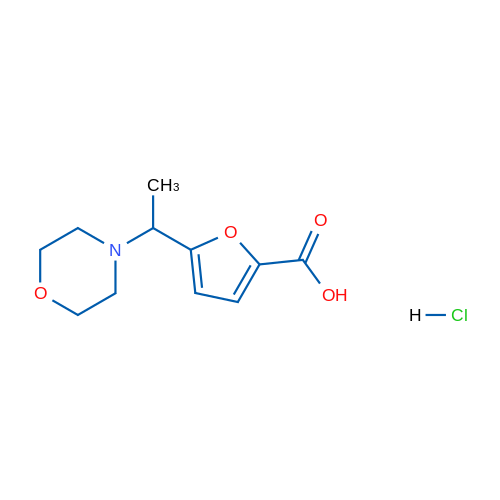 5-(1-Morpholinoethyl)furan-2-carboxylic acid hydrochloride 5g