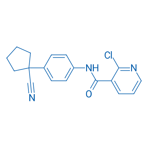 2-Chloro-N-(4-(1-cyanocyclopentyl)phenyl)nicotinamide 100mg