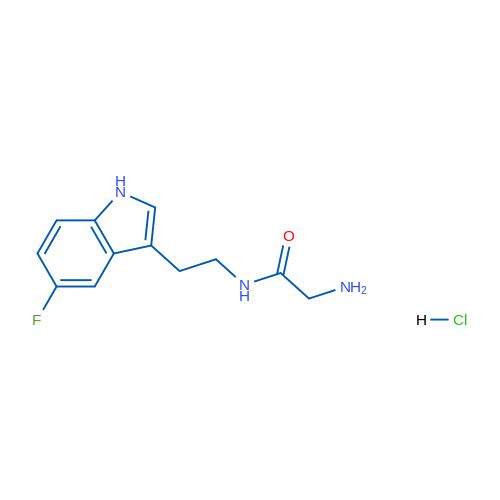 2-Amino-N-(2-(5-fluoro-1H-indol-3-yl)ethyl)acetamide hydrochloride 1g