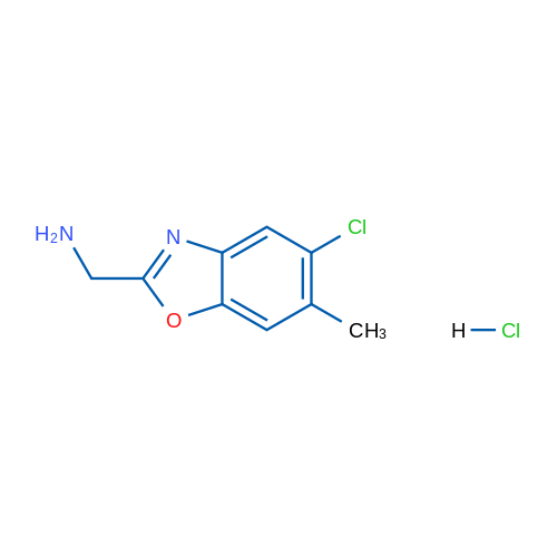 (5-Chloro-6-methylbenzo[d]oxazol-2-yl)methanamine hydrochloride 1g
