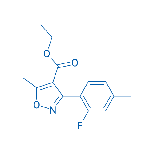 3-(2-Fluoro-4-methyl-phenyl)-5-methyl-isoxazole-4-carboxylic acid ethyl ester 5g