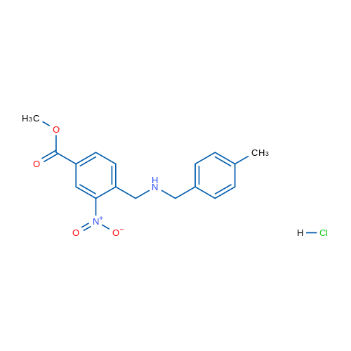Methyl 4-(((4-methylbenzyl)amino)methyl)-3-nitrobenzoate hydrochloride 5g