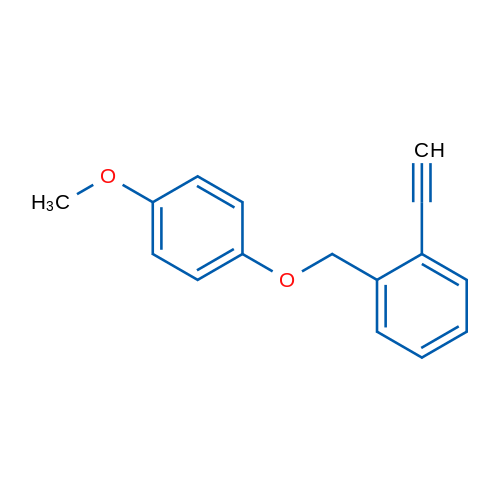 1-Ethynyl-2-((4-methoxyphenoxy)methyl)benzene 1g