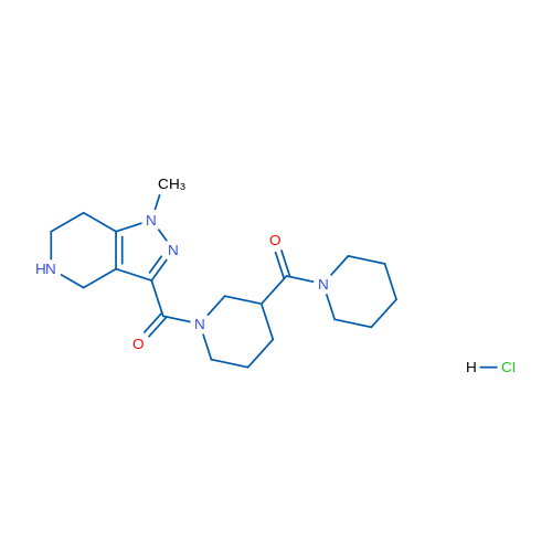 (1-Methyl-4,5,6,7-tetrahydro-1H-pyrazolo[4,3-c]pyridin-3-yl)(3-(piperidine-1-carbonyl)piperidin-1-yl)methanone hydrochloride 1g
