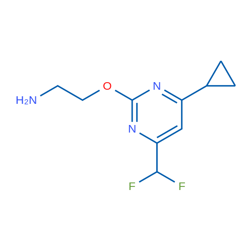 2-((4-Cyclopropyl-6-(difluoromethyl)pyrimidin-2-yl)oxy)ethanamine 1g