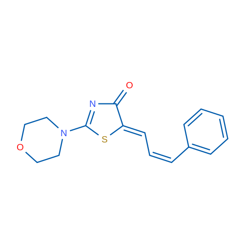 (5Z)-2-(Morpholin-4-yl)-5-[(2Z)-3-phenylprop-2-en-1-ylidene]-4,5-dihydro-1,3-thiazol-4-one 1g