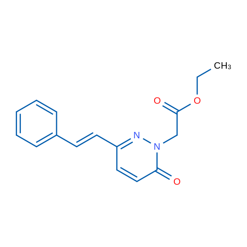 Ethyl 2-{6-oxo-3-[(E)-2-phenylethenyl]-1,6-dihydropyridazin-1-yl}acetate 1g