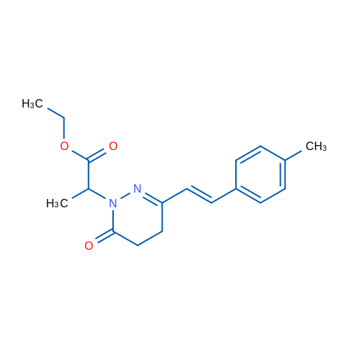 Ethyl 2-{3-[(E)-2-(4-methylphenyl)ethenyl]-6-oxo-1,4,5,6-tetrahydropyridazin-1-yl}propanoate 1g