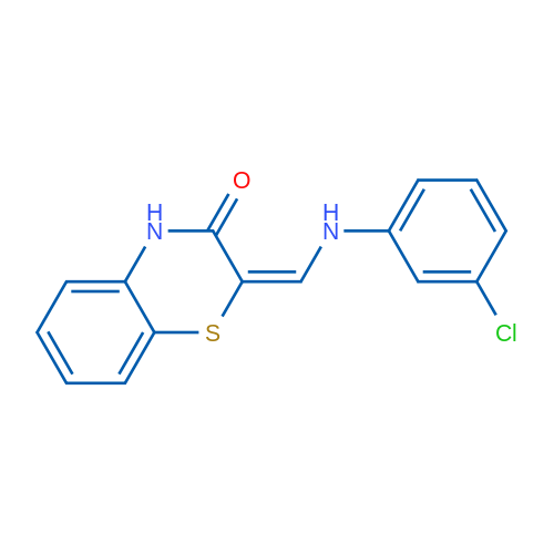 (2E)-2-{[(3-chlorophenyl)amino]methylidene}-3,4-dihydro-2H-1,4-benzothiazin-3-one 1g