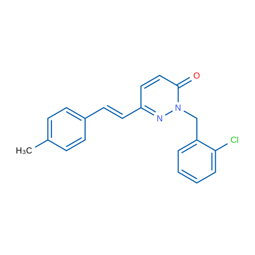 2-[(2-Chlorophenyl)methyl]-6-[(E)-2-(4-methylphenyl)ethenyl]-2,3-dihydropyridazin-3-one 1g