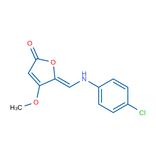 (5Z)-5-{[(4-chlorophenyl)amino]methylidene}-4-methoxy-2,5-dihydrofuran-2-one 1g