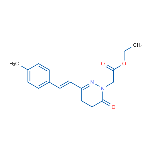 Ethyl 2-{3-[(E)-2-(4-methylphenyl)ethenyl]-6-oxo-1,4,5,6-tetrahydropyridazin-1-yl}acetate 1g
