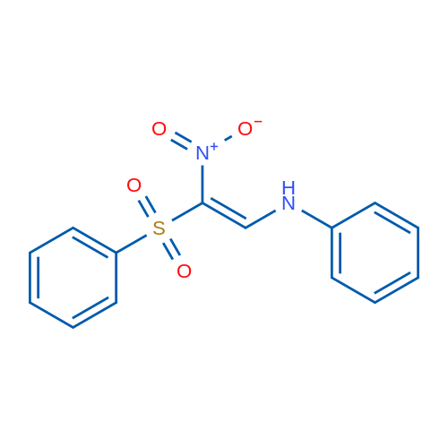 N-[(E)-2-(Benzenesulfonyl)-2-nitroethenyl]aniline 1g