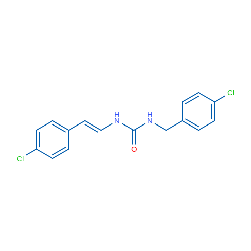 3-[(E)-2-(4-Chlorophenyl)ethenyl]-1-[(4-chlorophenyl)methyl]urea 1g