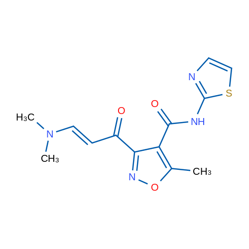 3-[(2E)-3-(Dimethylamino)prop-2-enoyl]-5-methyl-N-(1,3-thiazol-2-yl)-1,2-oxazole-4-carboxamide 1g