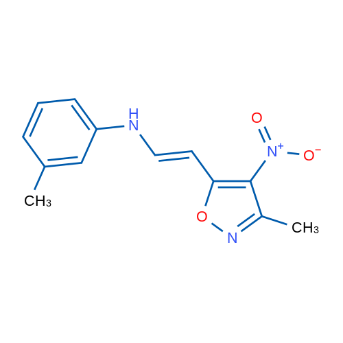 3-Methyl-N-[(E)-2-(3-methyl-4-nitro-1,2-oxazol-5-yl)ethenyl]aniline 1g