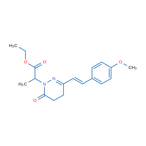 Ethyl 2-{3-[(E)-2-(4-methoxyphenyl)ethenyl]-6-oxo-1,4,5,6-tetrahydropyridazin-1-yl}propanoate 1g