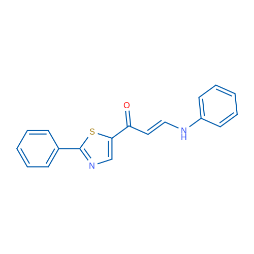 (2E)-1-(2-Phenyl-1,3-thiazol-5-yl)-3-(phenylamino)prop-2-en-1-one 1g