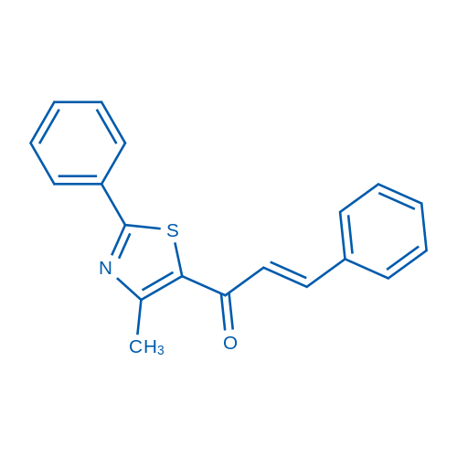 (2E)-1-(4-Methyl-2-phenyl-1,3-thiazol-5-yl)-3-phenylprop-2-en-1-one 10mg