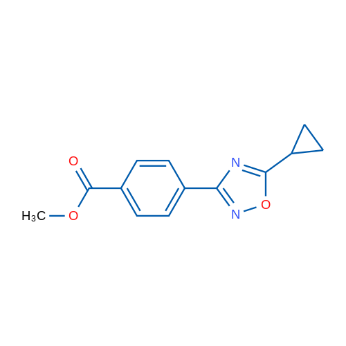 Methyl 4-(5-cyclopropyl-1,2,4-oxadiazol-3-yl)benzoate 1g