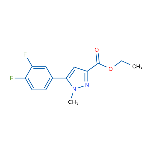Ethyl 5-(3,4-difluorophenyl)-1-methyl-1H-pyrazole-3-carboxylate 1g