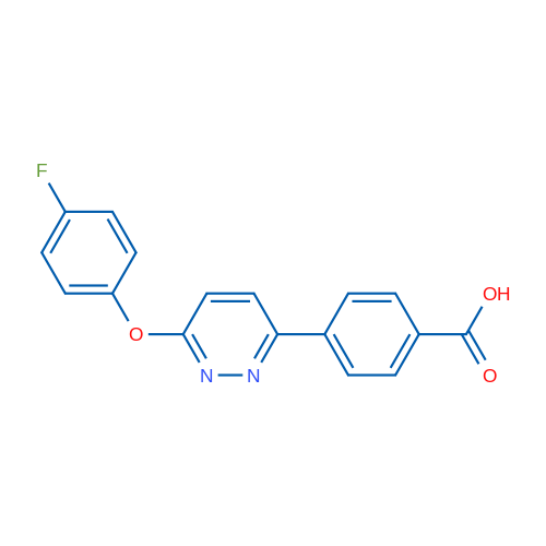 4-[6-(4-FLuorophenoxy)pyridazin-3-yl]benzoic acid 5g