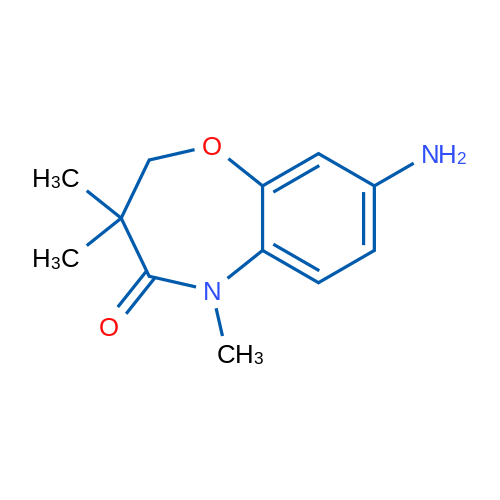 8-amino-3,3,5-trimethyl-2,3-dihydro-1,5-benzoxazepin-4(5H)-one 10g
