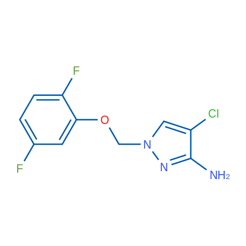 4-Chloro-1-((2,5-difluorophenoxy)methyl)-1H-pyrazol-3-amine 1g