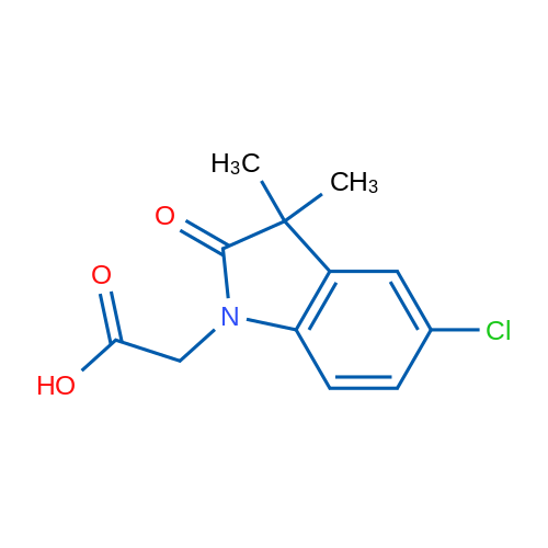 2-(5-Chloro-3,3-dimethyl-2-oxoindolin-1-yl)acetic acid 5g