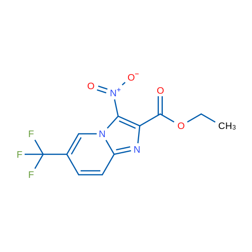 Ethyl 3-nitro-6-(trifluoromethyl)imidazo[1,2-a]pyridine-2-carboxylate 1g