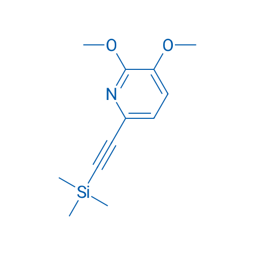 2,3-Dimethoxy-6-((trimethylsilyl)ethynyl)pyridine 250mg