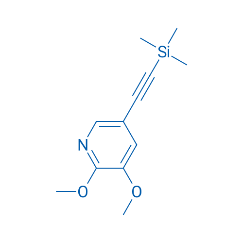 2,3-Dimethoxy-5-((trimethylsilyl)ethynyl)pyridine 1g