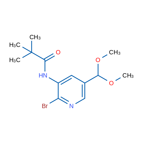 N-(2-Bromo-5-(dimethoxymethyl)pyridin-3-yl)pivalamide 1g